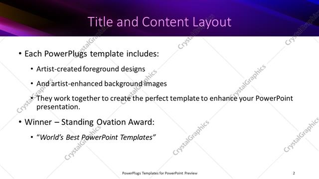 Title and Content presentation slide layout