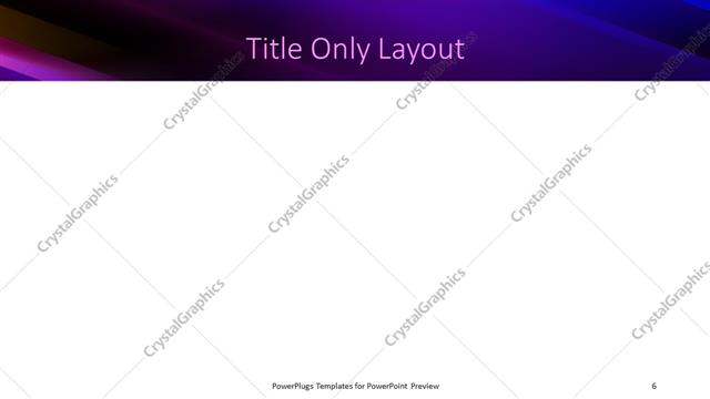 Title Only presentation slide layout