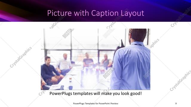 Picture with Caption presentation slide layout