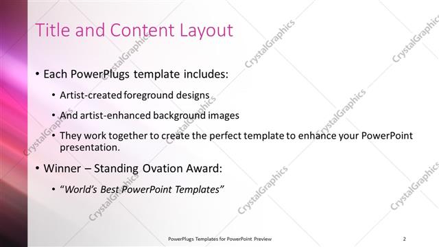 Title and Content presentation slide layout