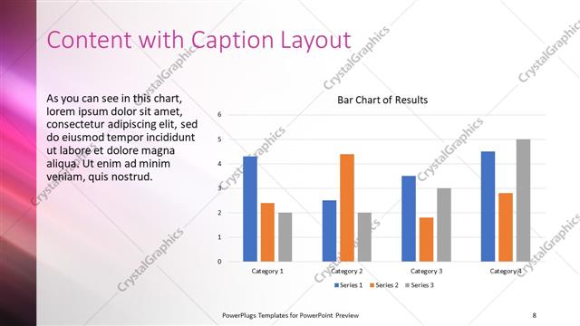 Content with Caption presentation slide layout
