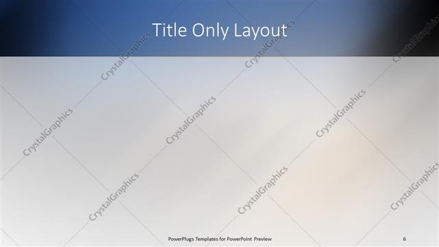 Title Only presentation slide layout