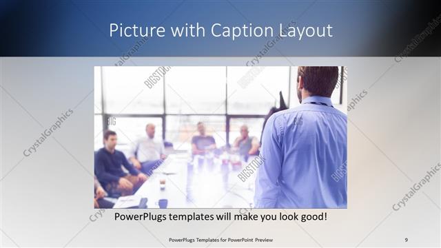Picture with Caption presentation slide layout
