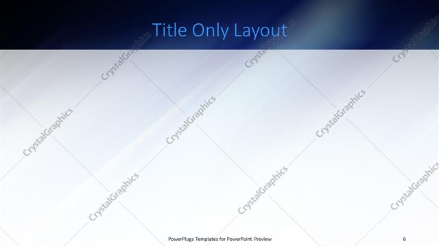 Title Only presentation slide layout