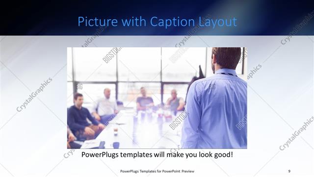 Picture with Caption presentation slide layout