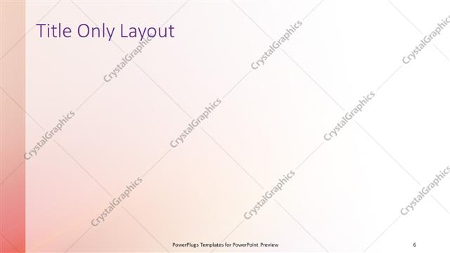 Title Only presentation slide layout