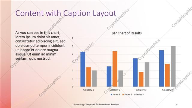 Content with Caption presentation slide layout