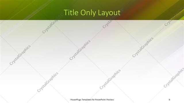Title Only presentation slide layout