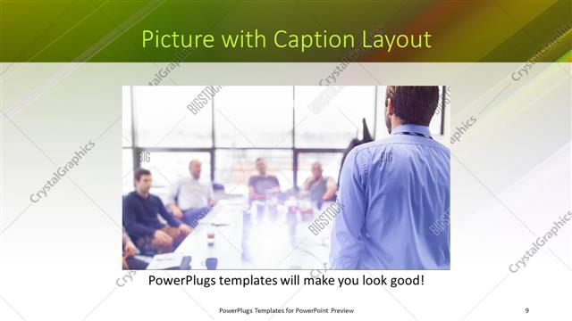 Picture with Caption presentation slide layout