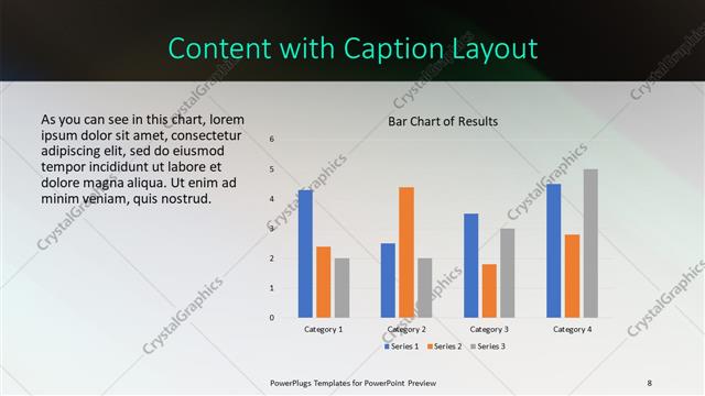 Content with Caption presentation slide layout