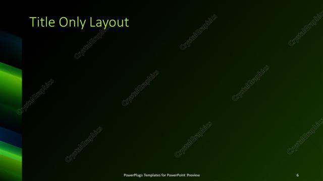 Title Only presentation slide layout