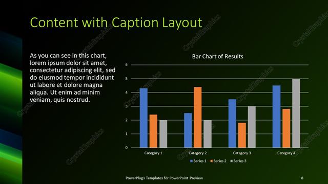 Content with Caption presentation slide layout