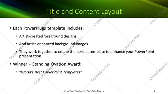Title and Content presentation slide layout