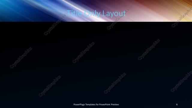 Title Only presentation slide layout