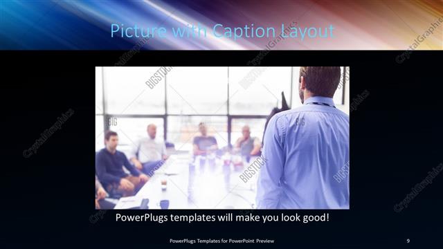 Picture with Caption presentation slide layout
