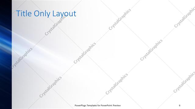 Title Only presentation slide layout