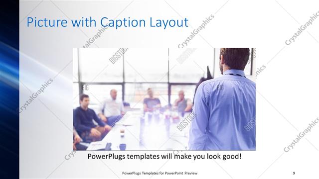 Picture with Caption presentation slide layout