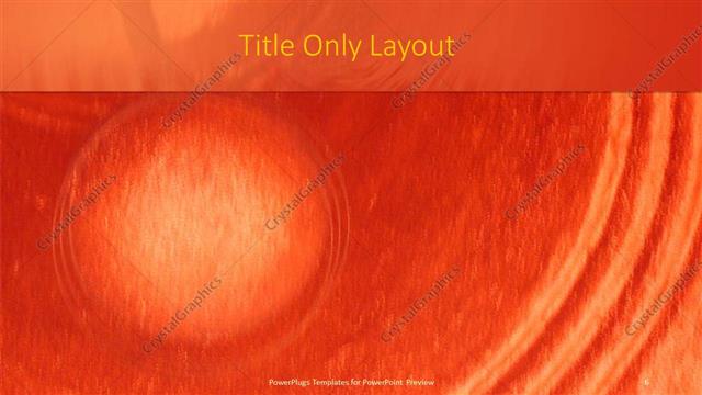 Title Only presentation slide layout