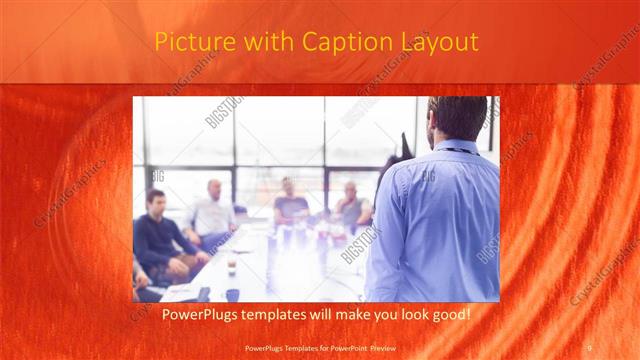 Picture with Caption presentation slide layout