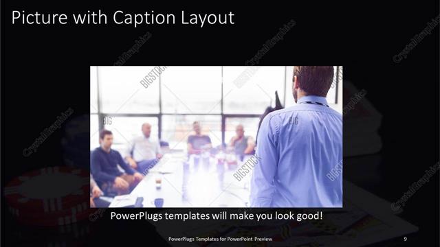 Picture with Caption presentation slide layout