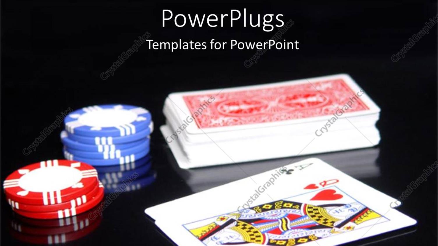 Featuring Gambling Casino Theme with Deck of Cards and Poker Chips