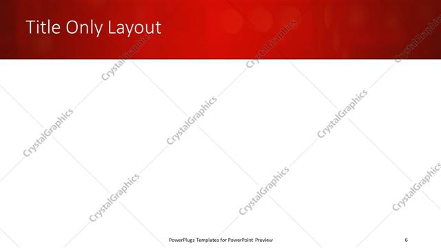 Title Only presentation slide layout