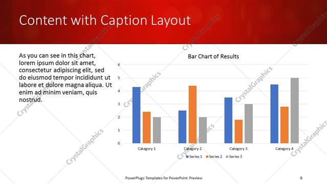 Content with Caption presentation slide layout