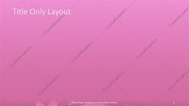 Title Only presentation slide layout