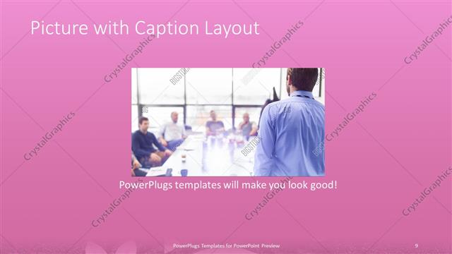 Picture with Caption presentation slide layout