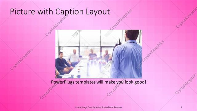 Picture with Caption presentation slide layout