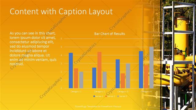 Content with Caption presentation slide layout