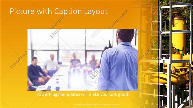 Picture with Caption presentation slide layout