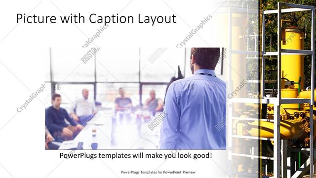 Picture with Caption presentation slide layout