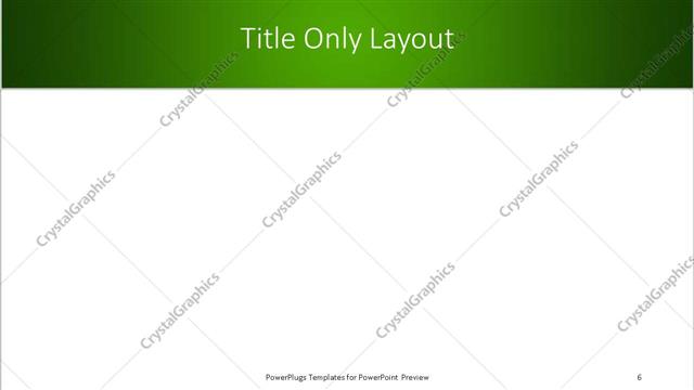 Title Only presentation slide layout