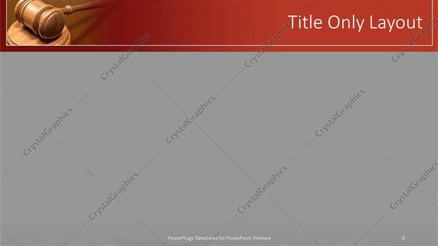 Title Only presentation slide layout