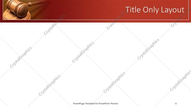 Title Only presentation slide layout