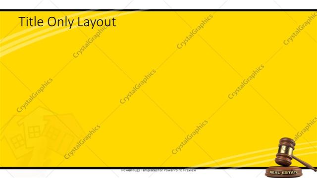 Title Only presentation slide layout