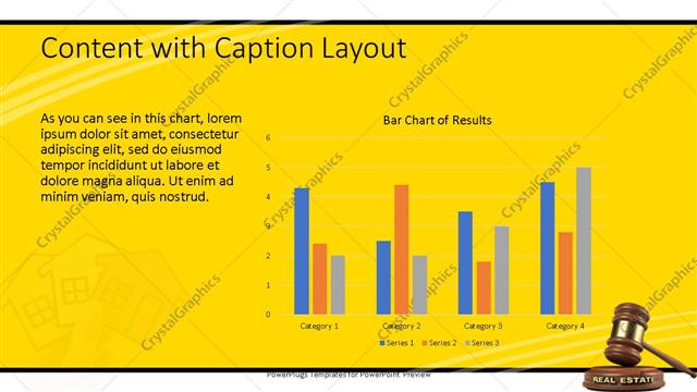 Content with Caption presentation slide layout