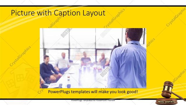 Picture with Caption presentation slide layout