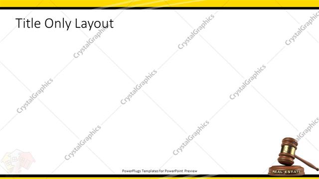 Title Only presentation slide layout