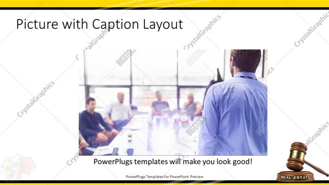 Picture with Caption presentation slide layout