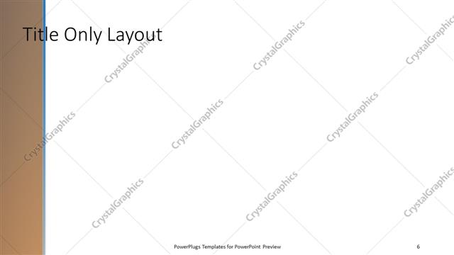 Title Only presentation slide layout