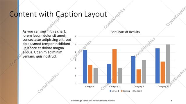 Content with Caption presentation slide layout