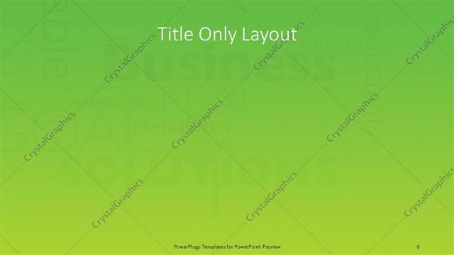 Title Only presentation slide layout
