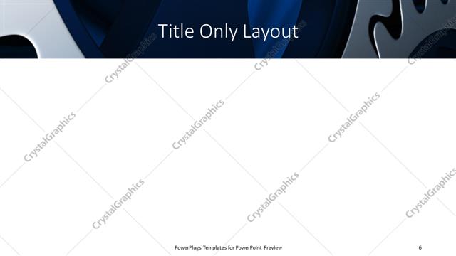 Title Only presentation slide layout