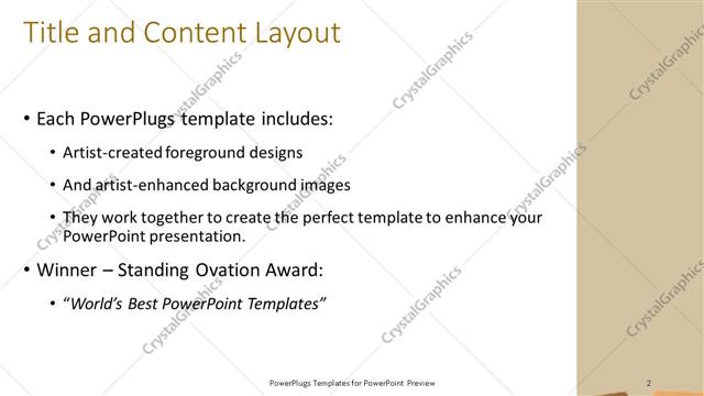 Title and Content presentation slide layout
