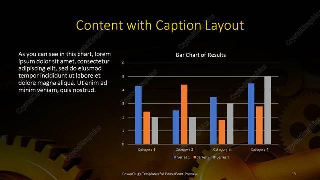 Content with Caption presentation slide layout