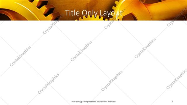 Title Only presentation slide layout