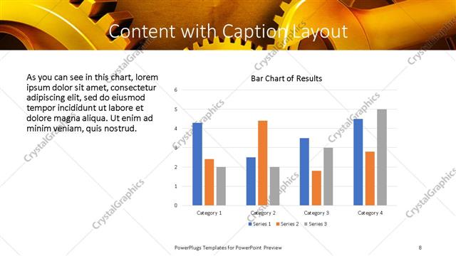 Content with Caption presentation slide layout