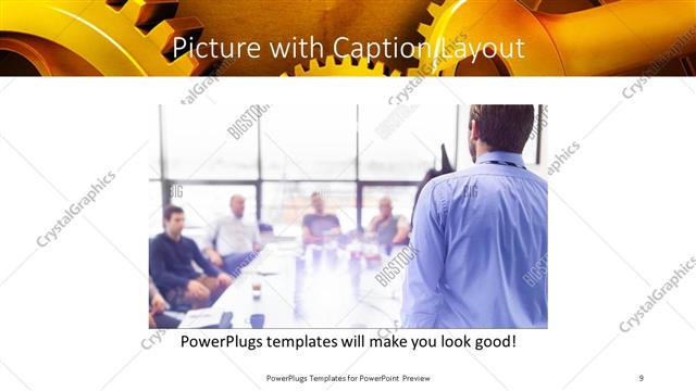 Picture with Caption presentation slide layout